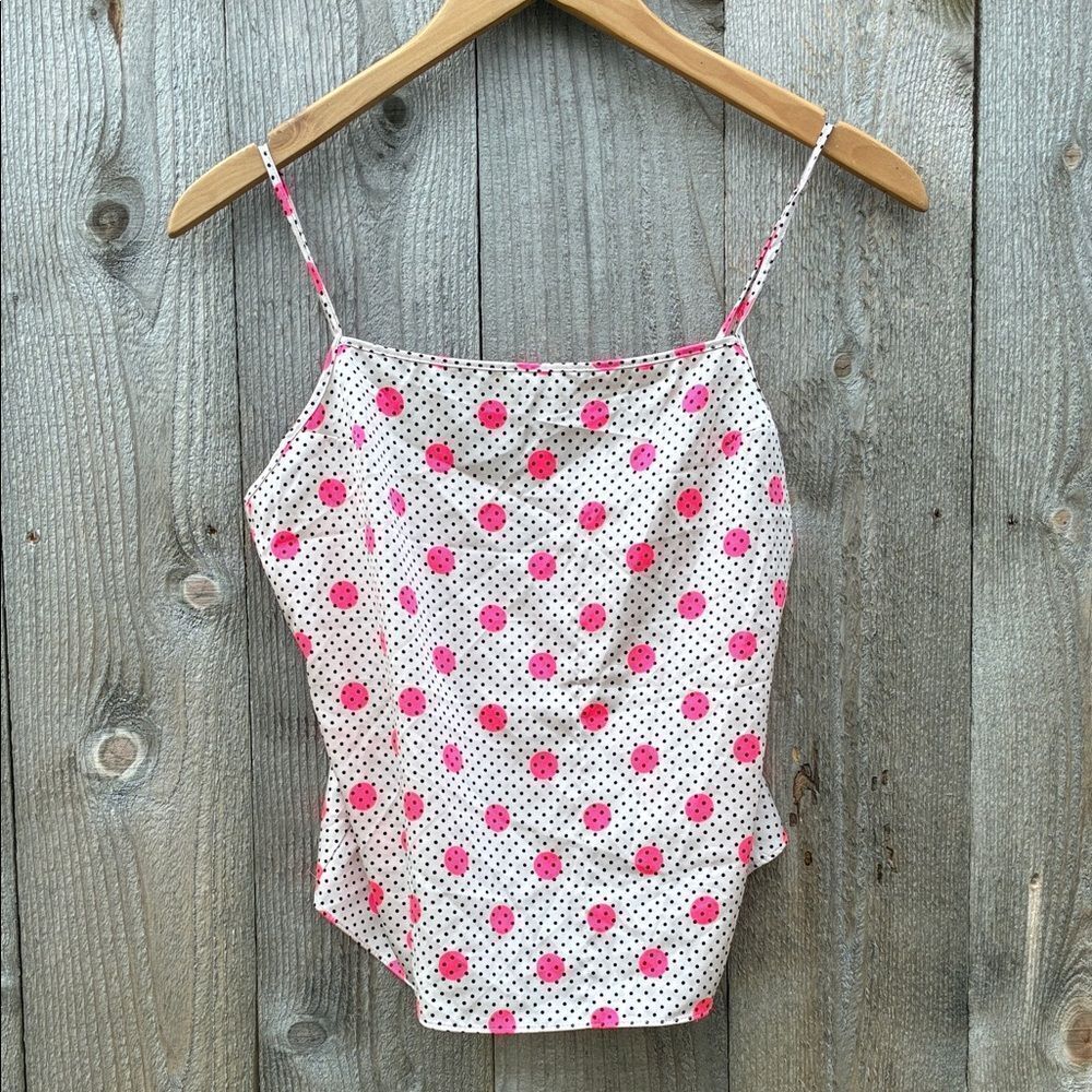 Victoria's Secret White and Pink Floral Camisole